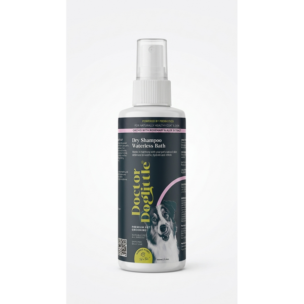 Doctor Doglittle Probiotic Dry Bath Shampoo for Dogs