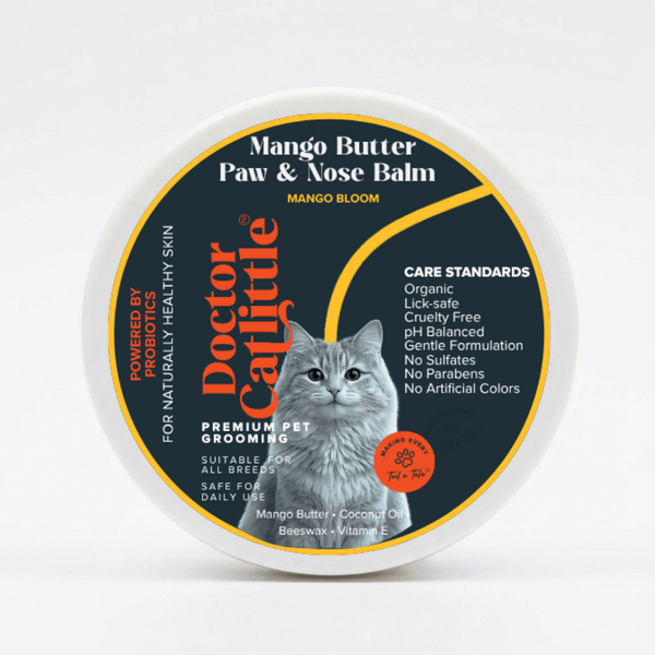 Doctor Catlittle Probiotic Mango Butter Paw & Nose Balm for Cats