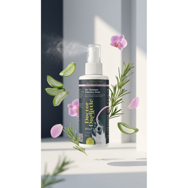 Doctor Doglittle Probiotic Dry Bath Shampoo for Dogs