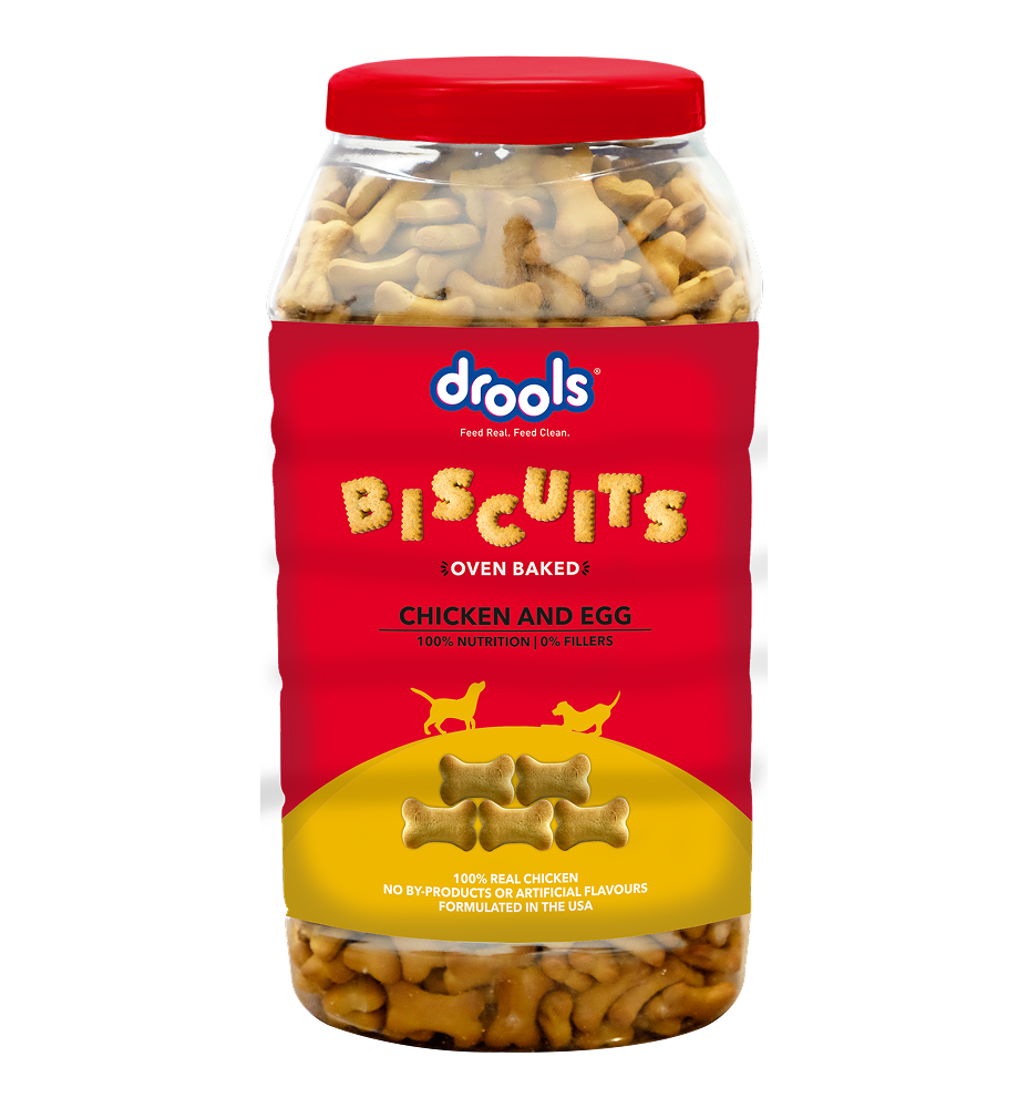 Drools Chicken and Egg Biscuit Dog Treats Dog Treats + Others Drools 800g