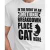 Seek Buy Love Emotional Support Cat Tee (White) Pet Parent-Clothing & Accessories Seek Buy Love Dropship