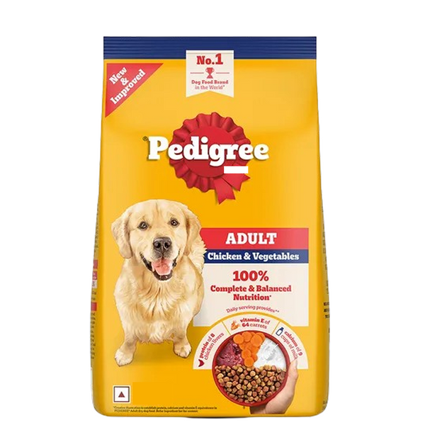 Pedigree Chicken and Vegetables Adult Dog Dry Food