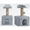 Furrlovers Soft Fur Condo Cat Tree with Sisal/Jute Scratching Post & Hanging Ball Cats-Toys Furrlovers Dropship