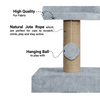 Furrlovers Soft Fur Condo Cat Tree with Sisal/Jute Scratching Post & Hanging Ball Cats-Toys Furrlovers Dropship