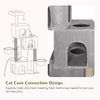 Furrlovers Multilevel Plush Cat Tree with Condo, Hammock & Jute Rope Scratching Posts (Grey) Cats-Toys Furrlovers Dropship