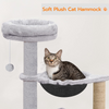 Furrlovers Cat Condo Activity Tree with Jute Scratcher, Hammock & Ball Toy (Grey) Cats-Toys Furrlovers Dropship