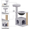 Furrlovers Cat Condo Activity Tree with Jute Scratcher, Hammock & Ball Toy (Grey) Cats-Toys Furrlovers Dropship