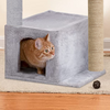 Furrlovers Cat Condo Activity Tree with Jute Scratcher, Hammock & Ball Toy (Grey) Cats-Toys Furrlovers Dropship