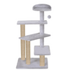 Furrlovers 3 Tier Stairs with Scratching Posts Cat Tree with Plush Bed Cats-Toys Furrlovers Dropship Grey