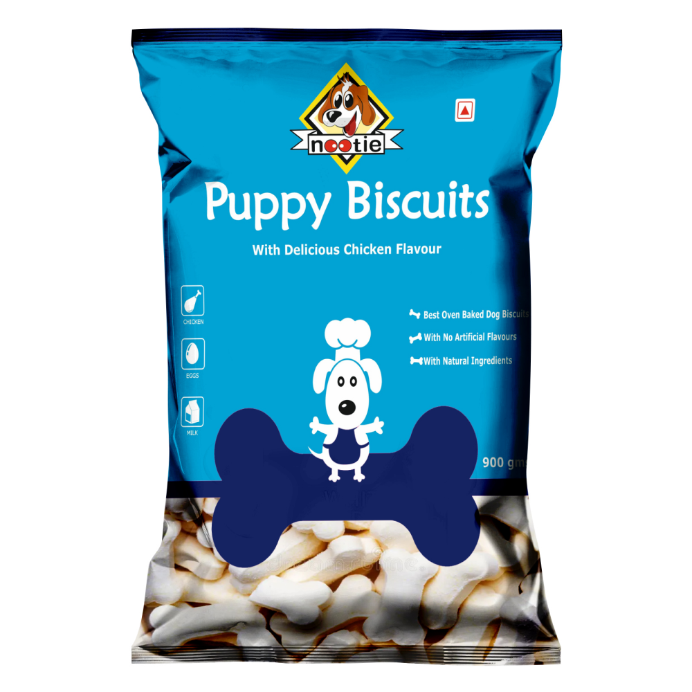 Nootie Chicken & Egg Milk Biscuits Puppy Dog Treats Dog Treats + Others Nootie