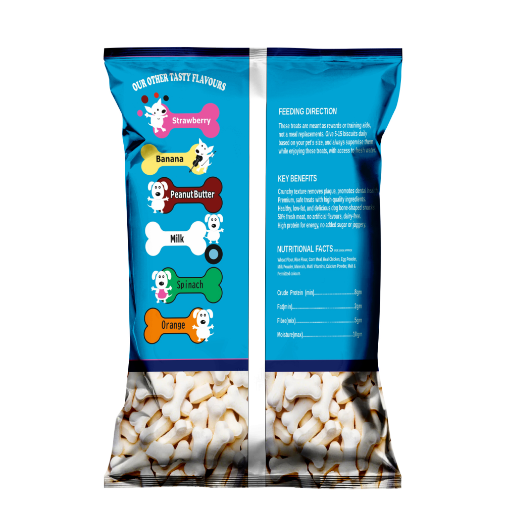 Nootie Chicken & Egg Milk Biscuits Puppy Dog Treats Dog Treats + Others Nootie