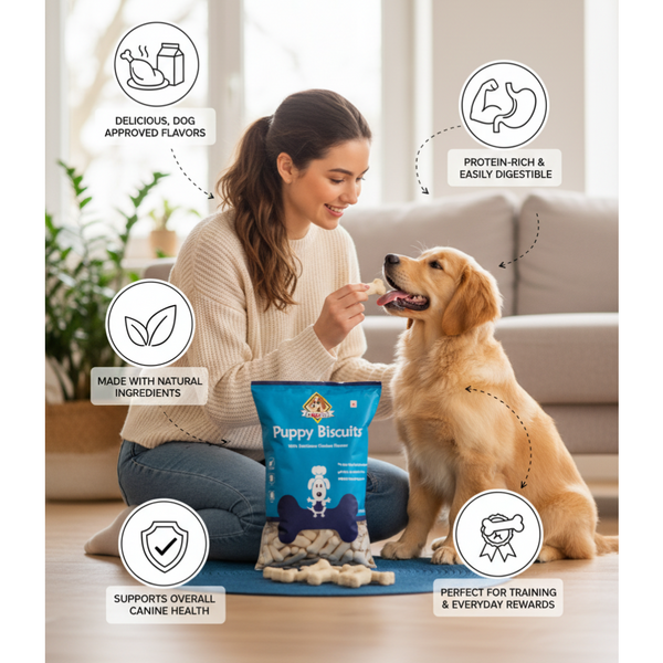 Nootie Chicken & Egg Milk Biscuits Puppy Dog Treats