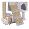 Furrlovers Kitten Cat Tree Scratching Post with Ladder, Condo & Jute Rope (Grey) Cats-Toys Furrlovers Dropship