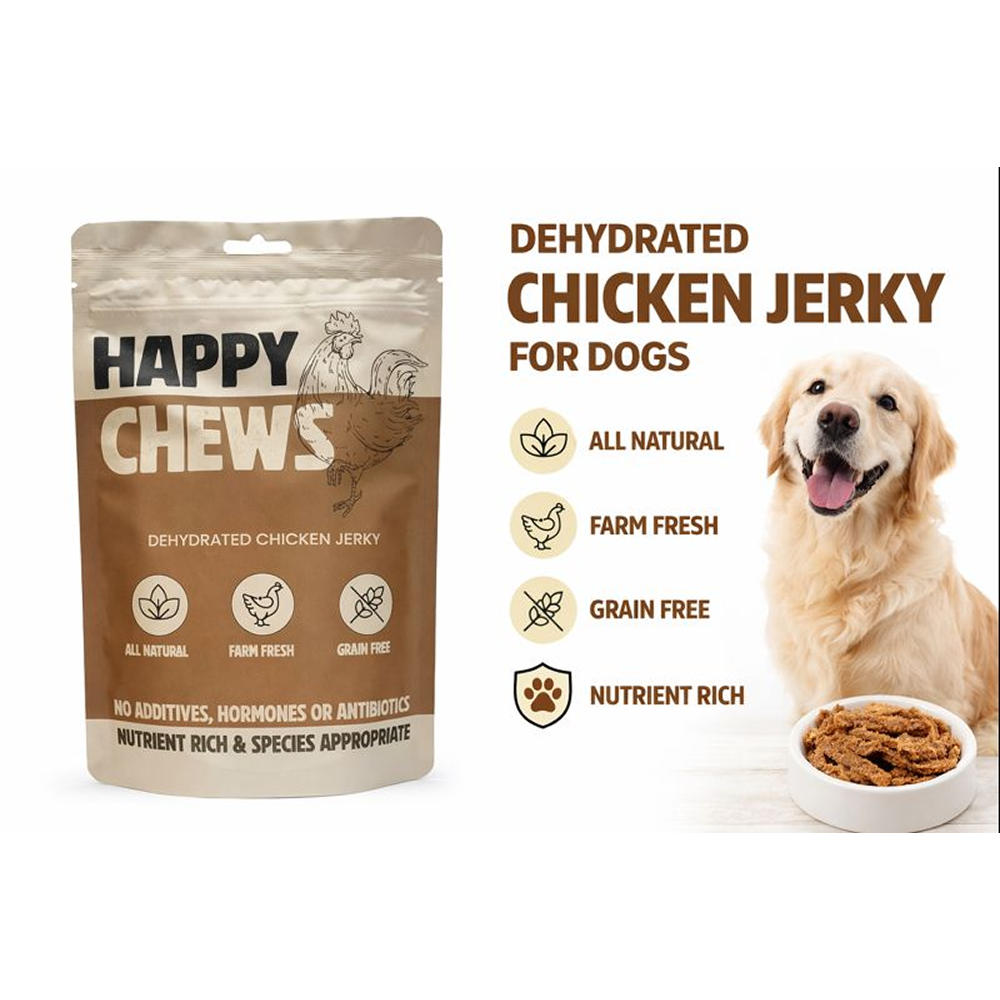 Nootie Happy Chew Dehydrated Chicken Jerky Dog Treat Dog Treats + Others Nootie