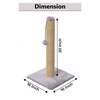 Furrlovers Cat & Kitten Scratching Post Tree with Hammock, Toy & Jute Rope (Grey) Cats-Toys Furrlovers Dropship