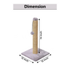 Furrlovers Cat & Kitten Scratching Post Tree with Hammock, Toy & Jute Rope (Grey) Cats-Toys Furrlovers Dropship