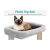Furrlovers Multi Level Plush Cat Tree with Jute Scratching Posts & 2 Condos (Grey) Cats-Toys Furrlovers Dropship