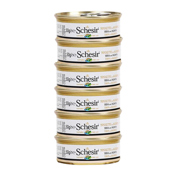 Schesir Tuna Whole Meat Salmon Rice in Jelly Adult Cat Wet Food