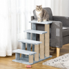 Furrlovers 4 Tier Stairs with Jute Scratching Posts and Plush Climbing Steps for Cats Cats-Toys Furrlovers Dropship Grey