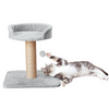 Furrlovers Jute Scratching Posts with Hanging Ball Activity Tree for Cats (Grey) Cats-Toys Furrlovers Dropship