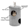 Furrlovers House with Plush Cushion for Cats (Grey) Cats-Toys Furrlovers Dropship