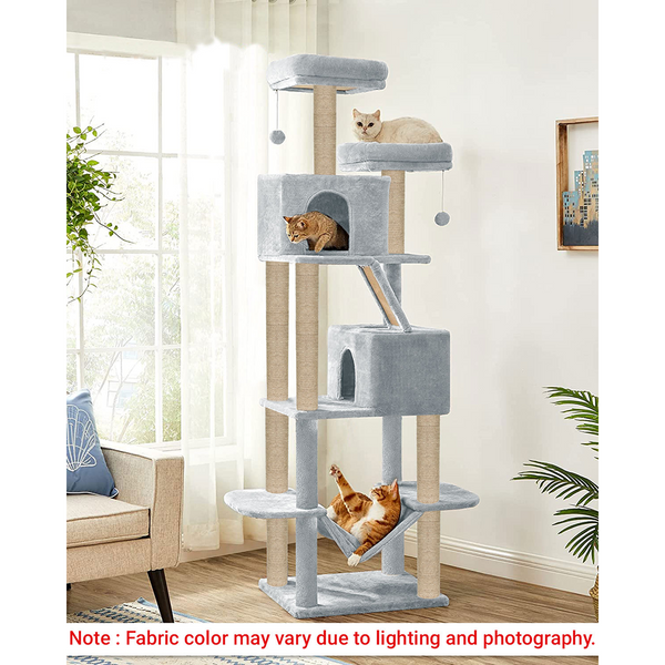 Furrlovers Multi Storey Cat Tree with Hammock, Condo & Sisal Scratching Posts
