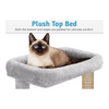 Furrlovers Multilevel Cat Tree with Scratching Posts, Condo & Top Bed with Jute Rope (Grey) Cats-Toys Furrlovers Dropship