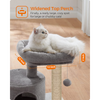 Furrlovers Tree with Scratching Post Condo and Toy Ball for Cats (Grey) Cats-Toys Furrlovers Dropship