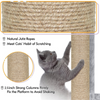 Furrlovers Multilevel Cat Tree with Scratching Posts, Condo & Top Bed with Jute Rope (Grey) Cats-Toys Furrlovers Dropship