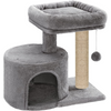 Furrlovers Tree with Scratching Post Condo and Toy Ball for Cats (Grey) Cats-Toys Furrlovers Dropship 18x19x14