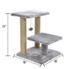 Furrlovers Multiple Level Activity Tower with Scratching Posts for Cats (Grey) Cats-Toys Furrlovers Dropship