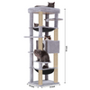 Furrlovers Multilevel Cat Climbing Tower with Top Bed and Multiple Seats (Grey) Cats-Toys Furrlovers Dropship