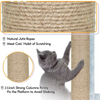 Furrlovers Activity Kitten Tree with Fur Fabric Condo Top Perch and Jute Rope Posts (Grey) Cats-Toys Furrlovers Dropship