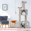 Furrlovers Multi Storey Cat Tree with Hammock, Condo & Scratching Posts (Grey) Cats-Toys Furrlovers Dropship