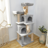 Furrlovers Multilevel Cat Tree with Condo, Perches & Jute Rope Scratching Posts (Grey) Cats-Toys Furrlovers Dropship