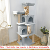 Furrlovers Multilevel Cat Tree with Condo, Perches & Jute Rope Scratching Posts (Grey) Cats-Toys Furrlovers Dropship