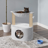 Furrlovers Dual Level Cat Bed and Scratching Post with Hammock (Grey) Cats-Toys Furrlovers Dropship
