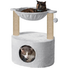 Furrlovers Dual Level Cat Bed and Scratching Post with Hammock (Grey) Cats-Toys Furrlovers Dropship