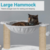 Furrlovers Dual Level Cat Bed and Scratching Post with Hammock (Grey) Cats-Toys Furrlovers Dropship