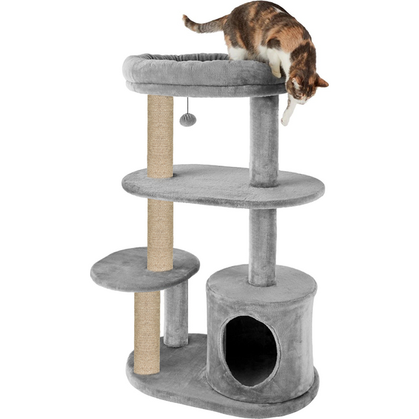 Furrlovers Multi Level Plush Cat Tree with Condo & Sisal Scratching Posts