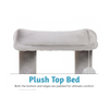 Furrlovers Plush Condo Cat Tree with Top Perch, Hanging Ball & Scratching Post (Grey) Cats-Toys Furrlovers Dropship
