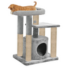 Furrlovers Cat Tree with Condo, Top Perch & Jute Rope Scratching Posts (Grey) Cats-Toys Furrlovers Dropship