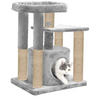 Furrlovers Cat Tree with Condo, Top Perch & Jute Rope Scratching Posts (Grey) Cats-Toys Furrlovers Dropship