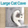 Furrlovers Cat Tree with Condo, Top Perch & Jute Rope Scratching Posts (Grey) Cats-Toys Furrlovers Dropship