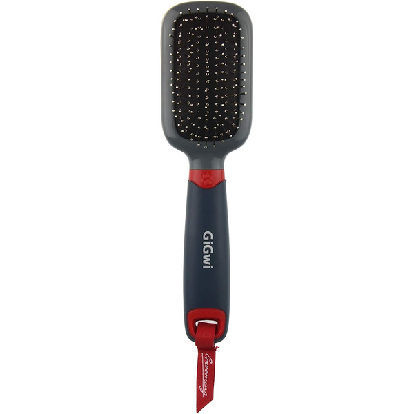 GiGwi Massage Brush With Pins For Dogs and Cats (Black)
