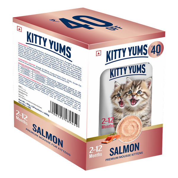 Kitty Yum Salmon Mousse Kitten Cat Wet Food