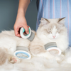 M Pets Mini Comb for Dogs and Cats (White/Light Blue)