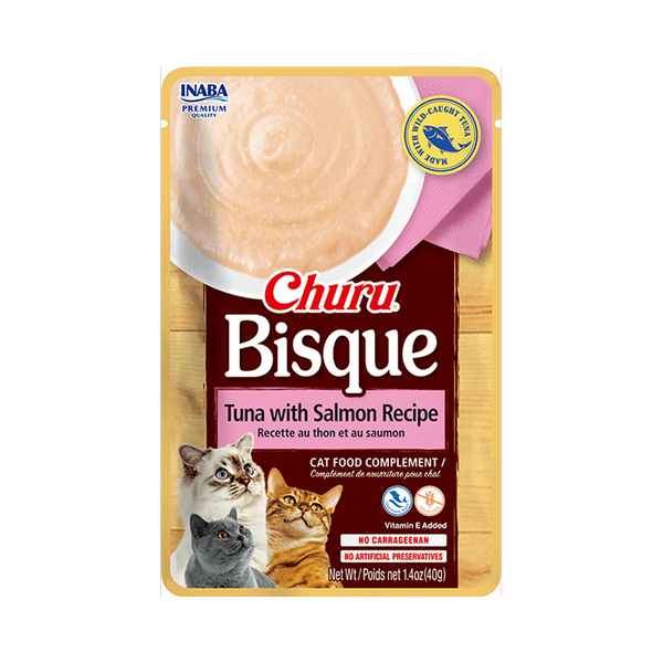 INABA Churu Bisque Tuna with Salmon Recipe Cat Wet Food