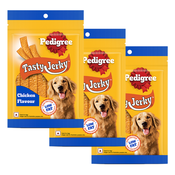 Pedigree Chicken Flavour Tasty Jerky Dog Treat