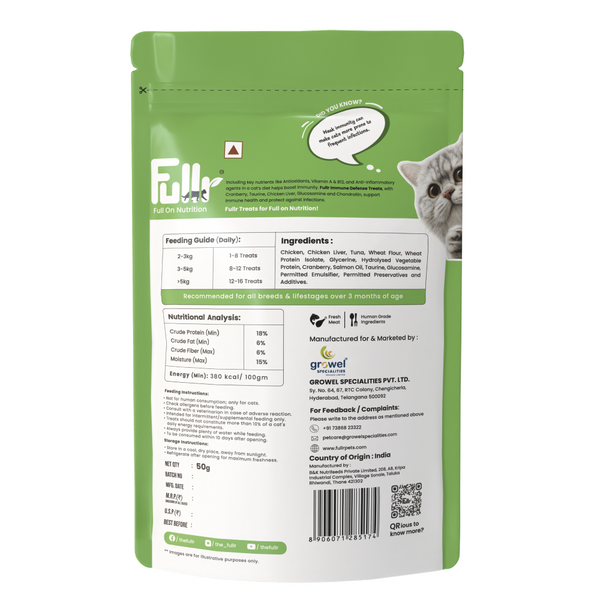 Fullr Immune Defense Soft & Chewy Cat Treats